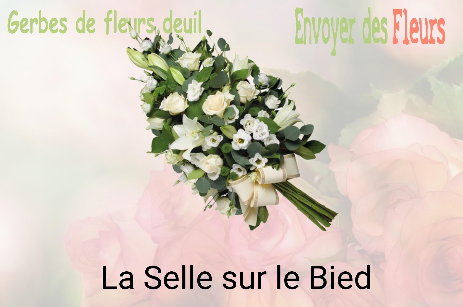 Gerbe de fleurs de deuil livrée à La Selle-sur-le-Bied